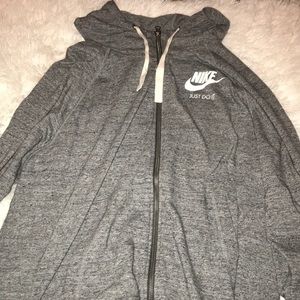Nike zip up hoodie oversized